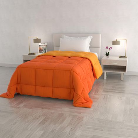 Couette d'hiver, Orange/Jaune, 1 Place 170x260cm (1/5)