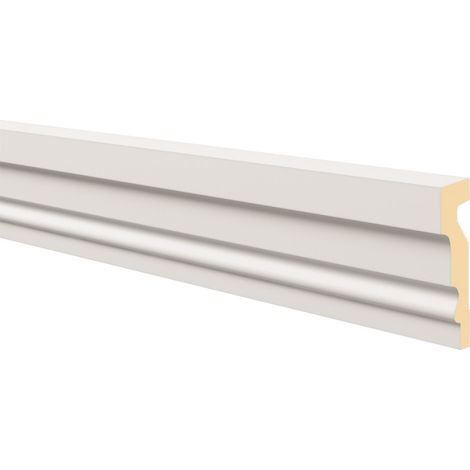 Encadrement de porte NMC MA10 DOMOSTYL Noel Marquet Moulure de façade Encadrement de fenêtre Profil de façade design moderne blanc 2 m (1/3)