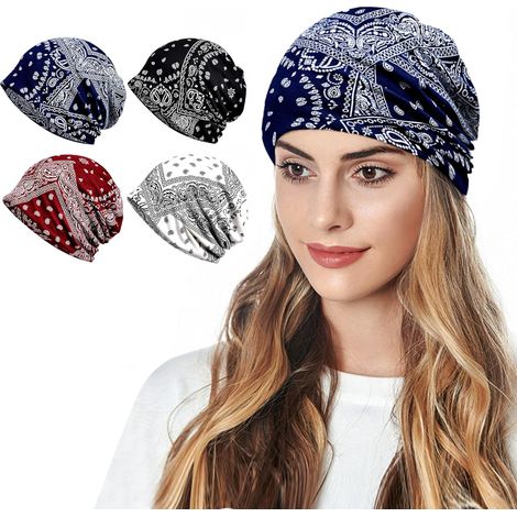 Cappello estivo per uomo e donna, cappello bohémien per adulti, chemioterapia, cancro, vestibilità ampia, berretto da notte (1/5)