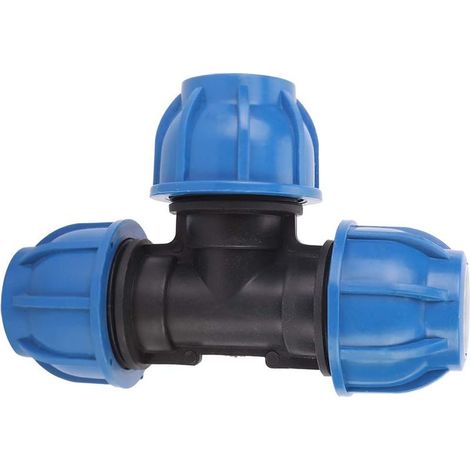 Generic Raccord de tuyau d'eau en plastique PE de 32 mm, connecteur en T avec résistance à haute pression et pour raccord de tuyau en PVC PPR PE (1/5)
