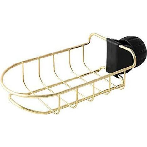Étagère de cuisine en acier inoxydable finition propre sur le robinet Pour cuisine, salle de bain, rangement de bureau (Color : or, Size : 23,6 cm10,9 cm6,1 cm) (1/4)