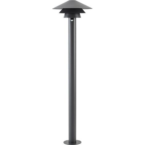 [NEUWERTIG] B-Ware Lucande Wegeleuchte Wegelampe LED Sensor anthrazit Aluminium 110 cm Außenlampe (1/2)