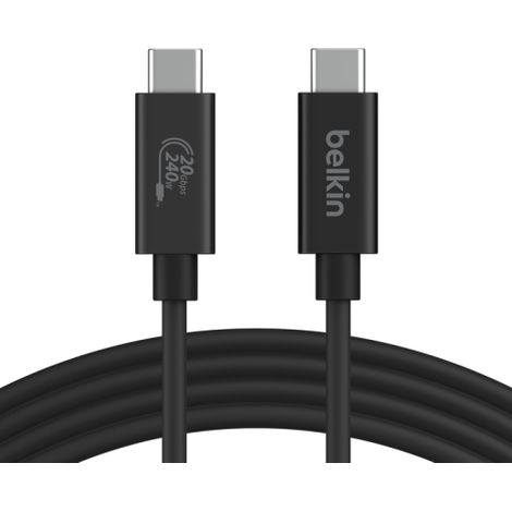 Belkin USB4 Kabel, USB-C/USB-C, 240W, 20 Gbit/s, 2m