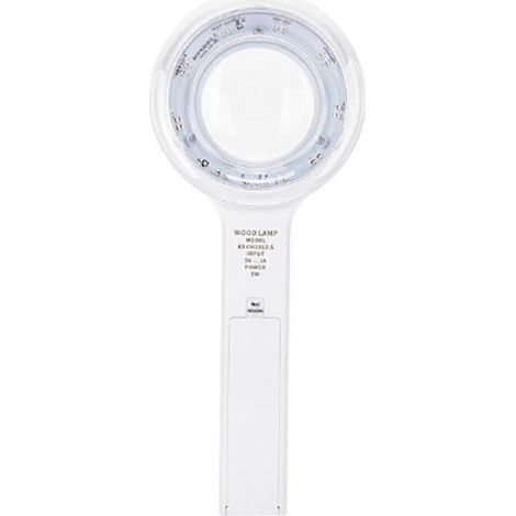 L'analyseur de peau à lampe de Wood, utilisé pour la détection amplifiée des UV sur la peau, compatible avec les tests cosmétiques. (1/5)