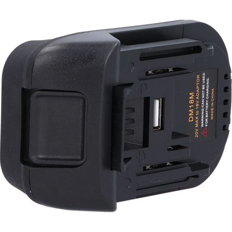 Adaptateur Convertisseur Batterie 18V DM18M pour Outils Électriques Milwaukee Lithium, Accessoire Industriel, Compatible Perceuse Visseuse (1/5)