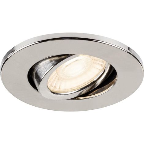 Collerette décorative UNIVERSAL DL intérieur rond alu brossé orientable - SLV - 1007093