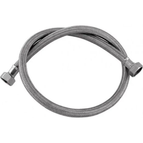 TUBO CARICO LAVATRICE INOX CON CURVA CM 200