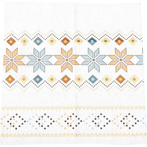 Housse de canapé bohème en chenille, protection pour canapé et meubles, pour chiens et chats, décoration intérieure, beige, 70 x 70 cm (1/5)