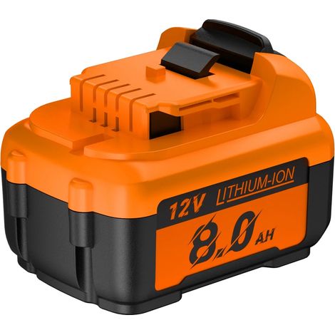 Batteria da 8000 mAh, compatibile con vari utensili elettrici, 1 batteria, 12 V CA (1/2)