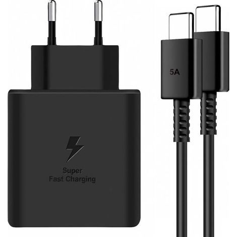 Chargeur ultra-rapide 45 W pour Samsung Galaxy S24+, S24 Ultra, S23+, S23 Ultra, S22, S21, Note20, A54, Z Fold5, Flip5, Flip4, adaptateur secteur USB-C avec câble 5 A (1/5)