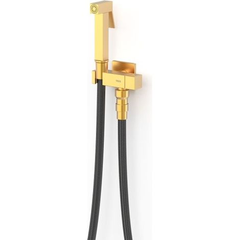 Mitigeur encastré avec douche pour WC Or Mat 24K - TRES 24112351OM