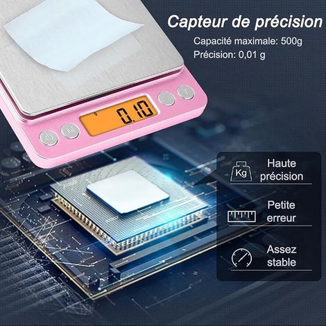 Pesette Gramme Balance de Precision avec Plateaux (1/4)