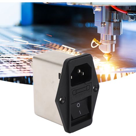 Filtre secteur DBI5-6A de type prise IEC avec fusible et interrupteur à bascule AC115/250V (1/5)