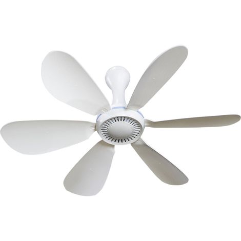 Ventilateur Plafonnier Mini - 16.5 Pouces - 5 V - 2 A - 6 Pales - Pour Chambre Bureau Camping Intérieur Extérieur - 1 Pièce (1/5)