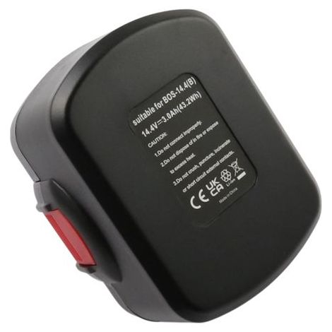 Batterie - AVIZAR - 14.4V Li-ion - 3000mAh - Compatible Outils Bosch - Noir (1/3)