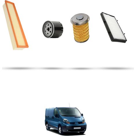 Kit tagliando 4 filtri compatibile con Renault Trafic II 1.9 dci 74kw dal 2001 (1/5)