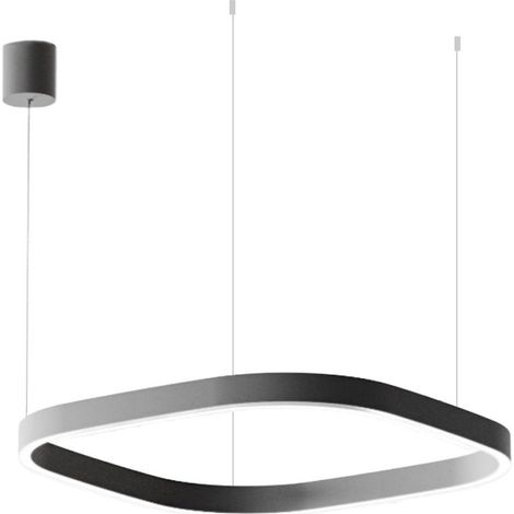 Lampadario moderno gea luce criseide s1p q fcrsn8q led biemissione alluminio