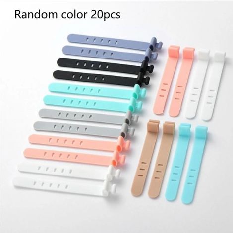 20 enrouleurs de câbles en silicone pour la gestion des câbles de charge (1/5)