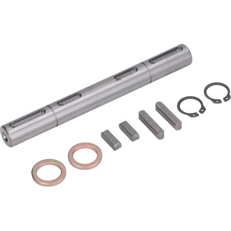 Réducteur à vis sans fin avec double arbre de sortie 18mm, longueur 164mm, acier allié, moteur pas-à-pas silencieux, arbres doubles. (1/5)