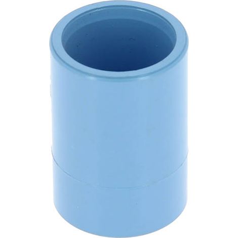 Manchon PVC bleu air comprimé femelle-femelle Ø20