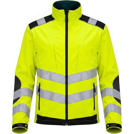 Veste haute visibilité softshell classe 2 taille xxl avec bande réfléchissante (1/5)