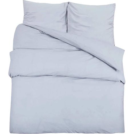 Maison Exclusive - Set Copripiumino Grigio 140x200 cm in Cotone