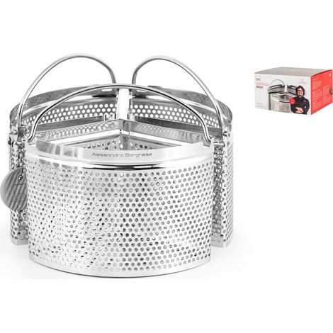 Set 3 spicchi tondi Ø  18 cm in acciaio inox di Alessandro Borghese (1/4)