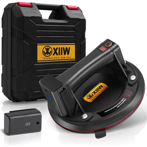 Ventouse Électrique 8 Pouces jusqu'à 300 kg 2 Batteries Auto‑aspirante Puissante pour Verre Lourd Carrelage Plaque de Fer Ardoise (1/5)