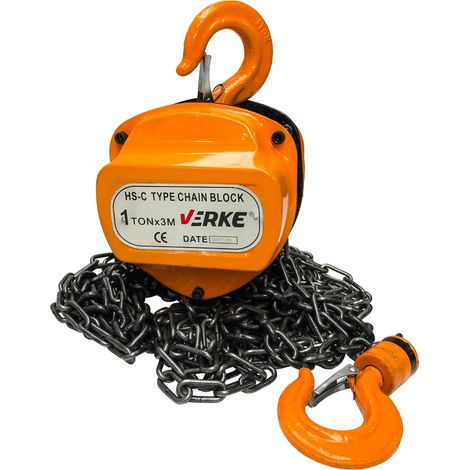 Verricello a catena Verke 1 t 3 m 1 pz. (1/5)