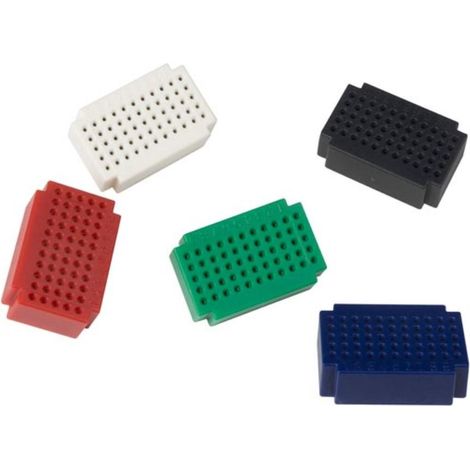 Juego de 5 mini placas de pruebas, 55 puntos de conexión