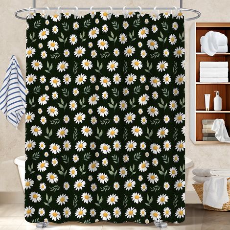 Rideau de douche imperméable en polyester 180x180 pratique bâche de douche pour préparer la maison avant l’arrivée d’invités (1/5)