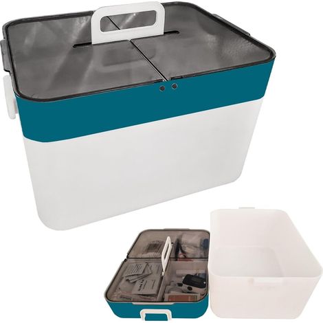 Contenitore Organizer Porta Oggetti Blu (1/5)