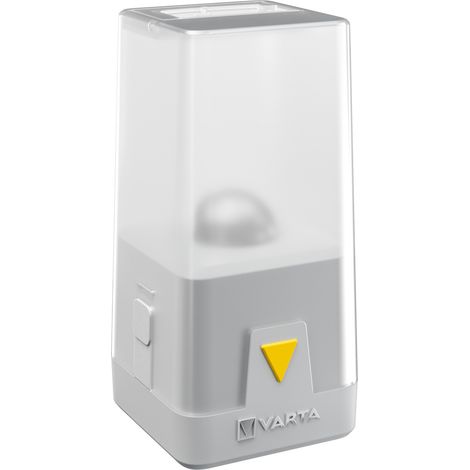 Varta – Lanterne portative à piles 150 lumens – Fonction dimmable – Modes de couleurs multiples – Résistante à l'eau et aux chocs