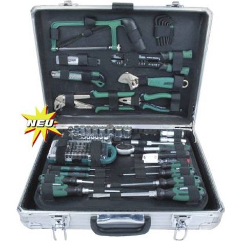 Brüder Mannesmann 29072 M29072 pour les bricoleurs Mallette à outils équipée 124 pièces (1/4)