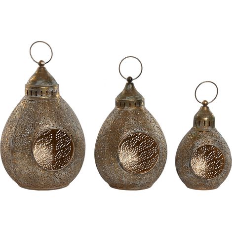 Portavela Set 3 Metal 23X23X34 23Cm/29Cm (1/4)