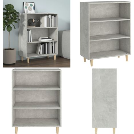 Buffet Gris béton 69,5x32,5x90 cm Bois d'ingénierie - Buffet Gris - Meuble Rangement - Armoire Moderne - Mobilier Salon - Décoration Intérieur - Home & Living (1/5)