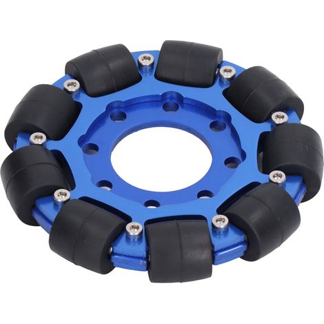 Roue Omni 4in en alliage d'aluminium pour robot DIY, pièce de roue omnidirectionnelle unique M5604-0014-0102 (1/5)
