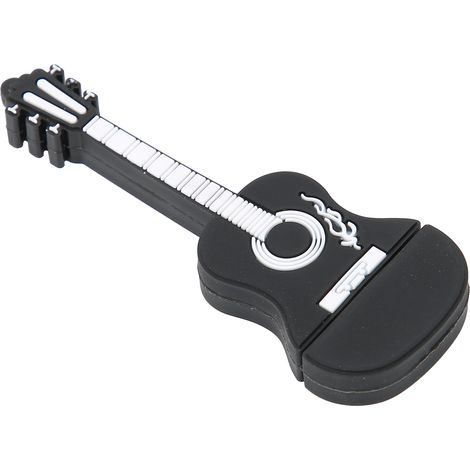 Clé USB en forme de guitare - Capacité : 32 Go (en option) - Compatible avec les systèmes d'exploitation. (1/5)