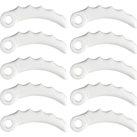 Paquet de 12 lames en plastique pour débroussailleuses et tondeuses à gazon, compatibles avec les tondeuses à gazon Makita 198426-9 (1/5)