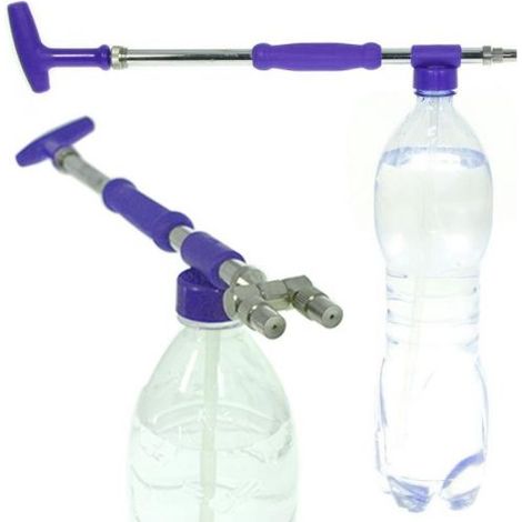 SPRUZZATORE NEBULIZZATORE LANCIA IRRORATRICE 2 GETTI UGELLI BOTTIGLIA PVC 26240