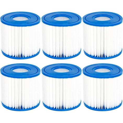 Lot de 6 filtres pour Piscine Summer Escapes de Type D, Summer Waves P57100102, SFS-350 RP-350 RP-400 RP-600 RX-600… (1/4)