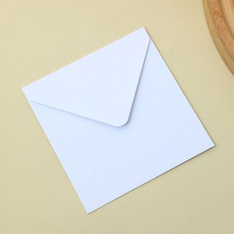 Confezione da 50 buste quadrate colorate. Design semplice, utilizzo versatile. Buste fatte a mano per biglietti d'auguri e regali. (1/5)