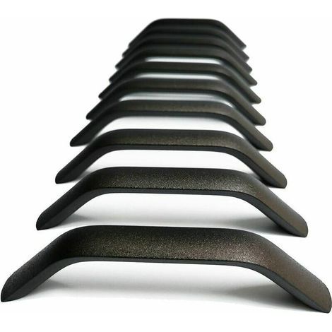 Poignées et boutons de tiroir en lot de 10, adaptés aux armoires de cuisine, aux placards et aux tiroirs de chambre, avec une distance centre à centre de 160 mm et une finition sablée. (1/5)