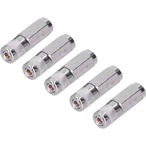Lot de 5 raccords pour pistolet à graisse, fixation étanche, buse plate résistante à l'usure, pour l'entretien des équipements (1/5)