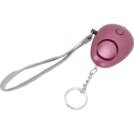 Alarme personnelle d'urgence portable de 130 dB avec lumière LED, convient aux femmes, aux hommes, aux enfants et aux personnes âgées. Violette. (1/5)