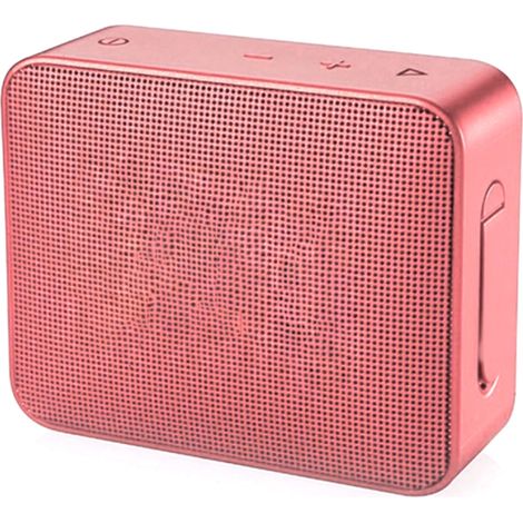 Enceinte Bluetooth sans fil HiFi Stéréo Basse Multifonction Mini Portative pour Extérieur Voyage Maison Rose (1/5)