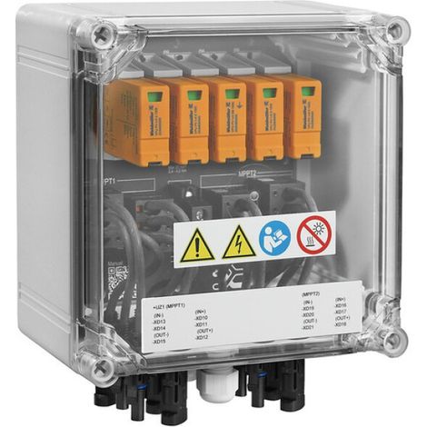 Weidmüller PVN DC 2I 1O 2MPP SPD1R WM4 11 Photovoltaik Generatoranschlusskasten, PV Next, 1100 V, 2 MPP, 2 Eingänge/1 Ausgang pro MPP, 2866340000