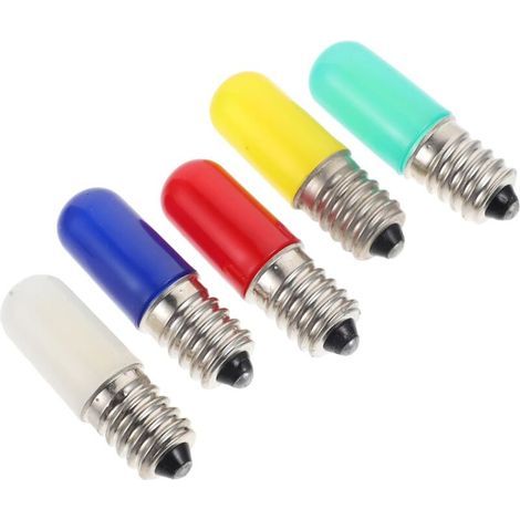 E14 1,5-W-LED-Lampe, energieeffizient, mehrfarbiges Licht, dekorative Innen- und Außenbeleuchtung, 5er-Pack, 220 V (1/5)