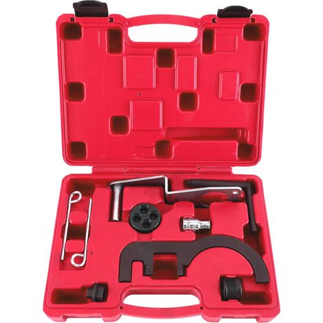 8pcs Kit Calage Distribution Diesel, Outil Calage Distribution Blocage de Chaîne de Distribution Arbre à Cames Pompe à Injection, Pige de Calage Moteur pour BMW N47 N47S N57 N57S 1.6 2.0 (1/5)