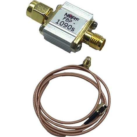 1090-MHz-Bandpassfilter mit Adapter und Kabel – 3-dB-Bandbreite für Mittensignale